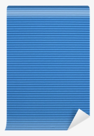 Blue Corrugated Color Paper Background Wall Mural • - Electric Blue