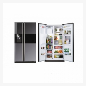 524l Mirror Side By Side Fridge/freezer - Rs21hflmr Samsung Fridge Model