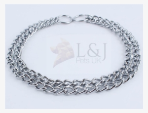Dog Double Choke Chain Collar All Sizes , Heavy Duty - Dog