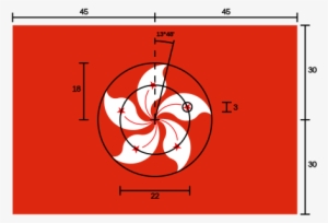 Construction Sheet For The Hong Kong Flag - Hong Kong Flag
