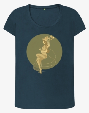 Denim Blue Goddess Lakshmi - Mermaid