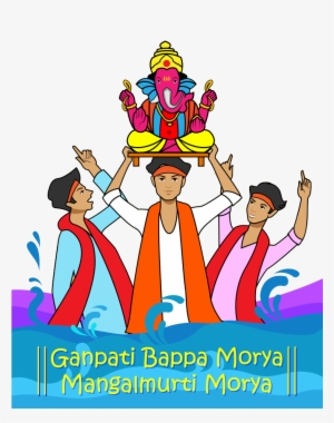 Wishing You Happiness As Big As Lord Ganesha's Appetite, - Ganapati Festival Clipart