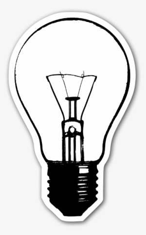 Light Bulb With Details Sticker - Clip Art Lights Bulbs Png