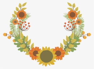 Common Sunflower Autumn - Vector Graphics