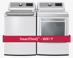 Lg Smartthinq White Washer And Dryer - Lg Wt7200cw Top-loading Washer - White
