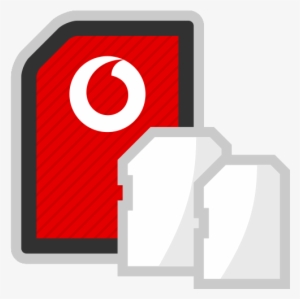 Standard Or Mini Sim Card - Sim Card Vodafone Png