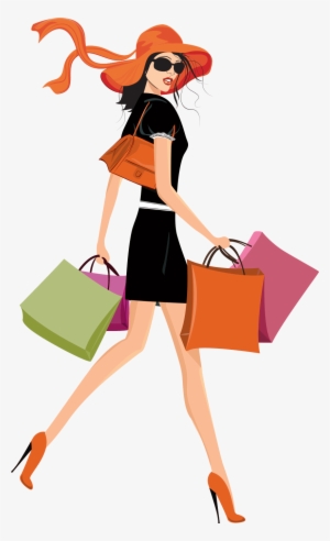 Get Shopping The Easy Way - Shopping Girl Transparent Background