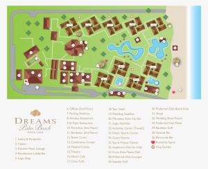 Dreams Tulum Resort & Spa Map - 2500x2125 PNG Download - PNGkit