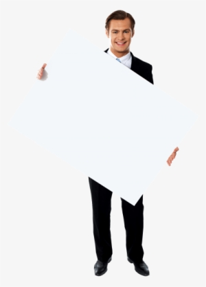Free Png Businessmen Holding Banner Png Images Transparent - Portable Network Graphics