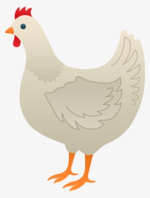 Cute White Hen Free Clip Art - Chicken Clipart Png