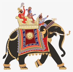 Free Kalash Symbol Png - Wallmonkeys Decorated Indian Elephant Peel And Stick