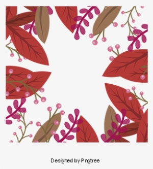 Beautiful Autumn Leaves Border, Fall, Defoliation, - Portable Network Graphics