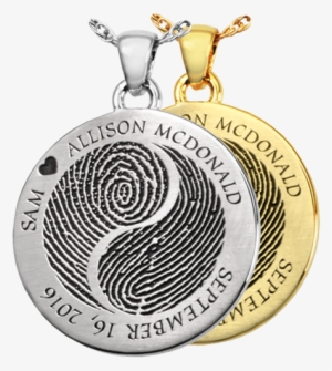 Kin & Pebble - B&b Round Fingerprint Jewelry