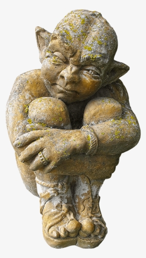 Vintage Garden Gnome Statue Png - Sculpture