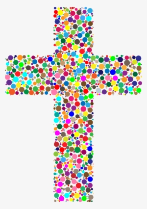 Crucifix - Colorful Cross Clipart