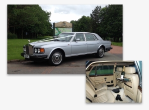 White Ribbon Wedding Cars Silver Rolls Royce Wedding - Limousine