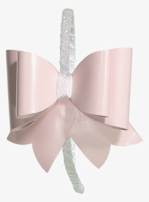 Fancy Bow Leather Headband Pink - Headband (pink)
