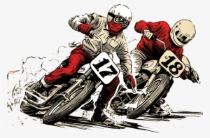 Download Flat Track Motorcycle Racing Clipart Dirt - Track Racing