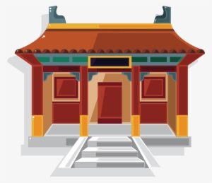 Chinese Temple Pagoda Clip Art Ancient - Chinese Traditional House Illust