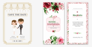 How Important A Save The Date And Invitation During - Rote Watercolor-rose U. Streifen Wedding | Danken Karte