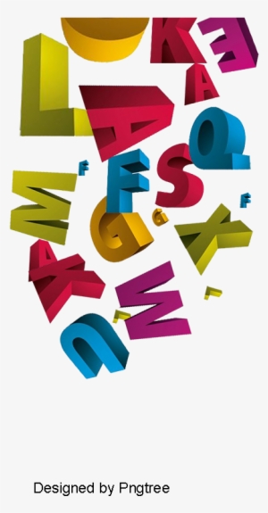 Colorful Abstract English Alphabet, Abstract, Bright, - English Alphabet