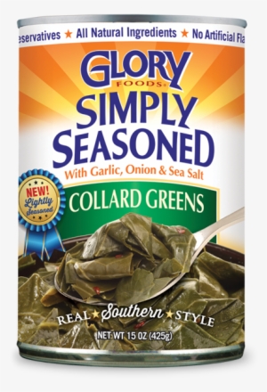 Simply Seasoned Collard Greens - Glory Foods Sensibly Seasoned Collard Greens - 14.5