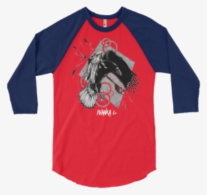 Arrow Crow Impact 3/4 Sleeve Crew T-shirt - 3 4 Sleeve Raglan Shirt Mockups Free