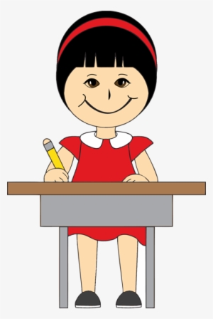 Girl Clipart Png - Student Clipart Sitting Png