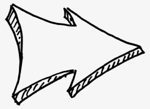 Drawn Arrow Png Download - Funky White Arrow Png