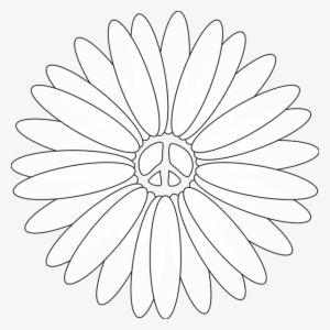 Flowers Line Art - Clipart Of Flowers Black White