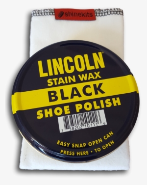 Lincoln Black Shoe Polish & Shoe Shine Cloth - Lincoln U.s.m.c Stain Wax Black Shoe Polish