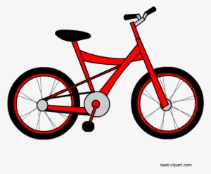 Cute Red Bicycle Clipart