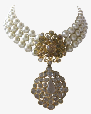 Chanel Poured Clear Glass Centerpiece & Glass Pearls - Glass And Pearl Png