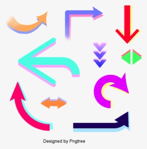 Simple Cartoon Direction Arrow Design, Simple, Cartoon, - Portable Network Graphics