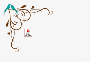 Original Png Clip Art File Teal Birds In The Corners