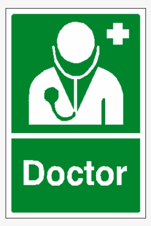 First Aid Doctor Sign - Doctor Sign In Green