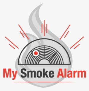 My Smoke Alarm Fire Safety Logo - Smoke Detector