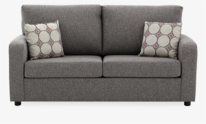 Image For Grey Upholstered Sofa-bed With Decorative - Couch