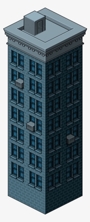 Apartment Clipart One Building - Pixel Apartment Png