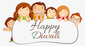 Happy Diwali Png Picture - Cartoon Children Border