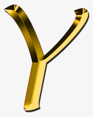 Previous - Golden Alphabet Y Png