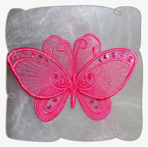Organza Lace Butterfly - Machine Embroidered Butterflies