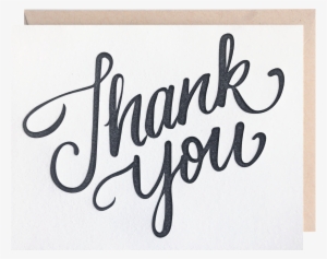 Thank You Script Greeting Card - Thank You Script Transparent