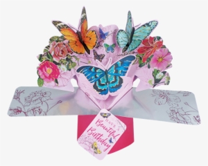 Sentinel Birthday Butterfly Pop-up Greeting Card Original