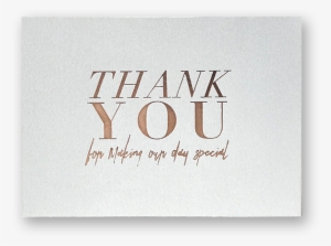 Thank You Cards Grey-rosegold - Calligraphy Thanks You For Coming Png
