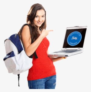 Female Student Png Image - Indian College Students With Laptop