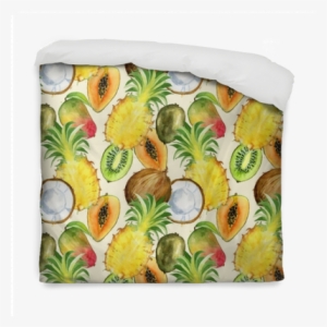 Seamless Pattern With Tropical Exotic Fruits - Tropical Fruit