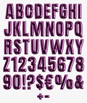 Birthday Balloon Font - Lhf Union Thug