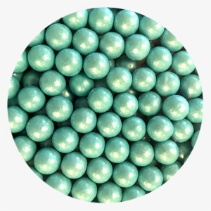 Pearl Blue Color Splash 1/2" Gumballs - Circle