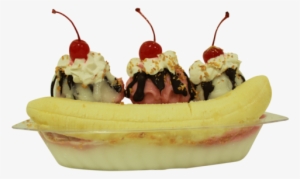 Green Direct Banana Split Boats With Lids / Ice Cream